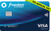Apply online for Chase Freedom Student credit card