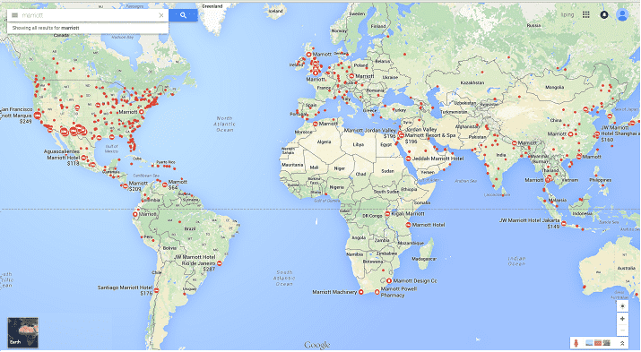 marriott hotel distribution